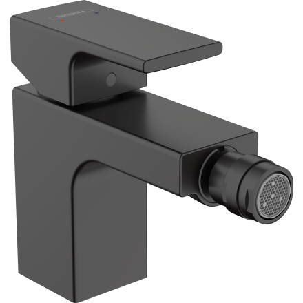 Смеситель для биде hansgrohe Vernis Shape со сливным гарнитуром 71211670, матовый черный