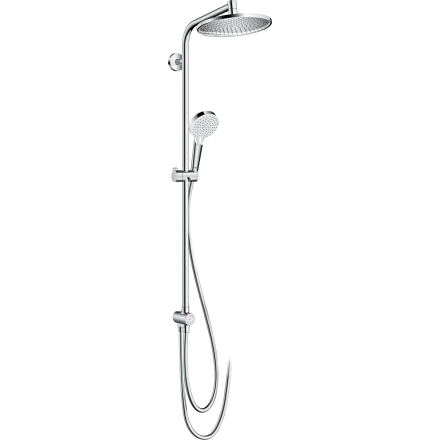 Душевая система hansgrohe Crometta S 240 1jet EcoSmart Reno с переключателем потоков 27270000, хром
