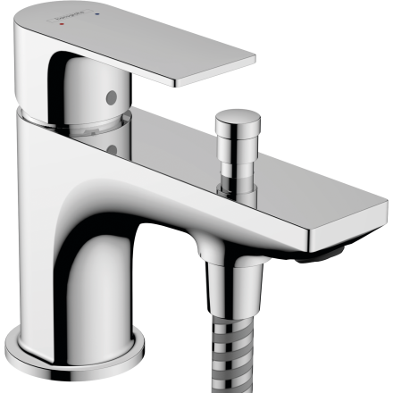 Смеситель для ванны hansgrohe Rebris E Monotrou на край ванны, 2 режима расхода воды 72437000, хром