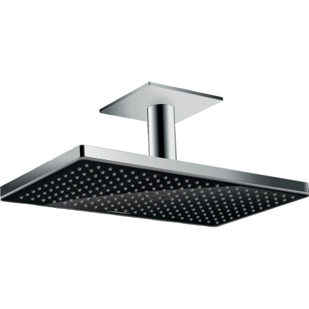 Верхний душ hansgrohe Rainmaker Select 460 1jet с потолочным кронштейном скрытого монтажа 24002600, черный/хром