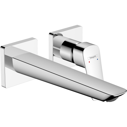 Внешняя часть смесителя для раковины hansgrohe Logis Fine скрытого монтажа, настенный 71256000, хром