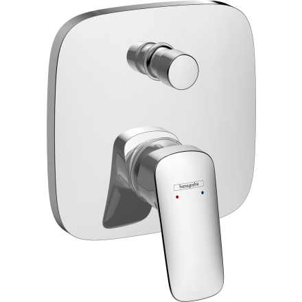 Внешняя часть смесителя для ванны hansgrohe Logis скрытого монтажа 71405000, хром
