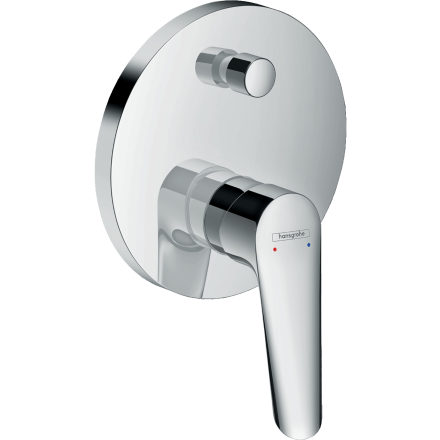 Внешняя часть смесителя для ванны hansgrohe Logis E скрытого монтажа 71404000, хром