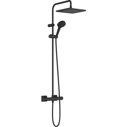Душевая система hansgrohe Vernis Shape 240 1jet с термостатом 26427670, матовый черный