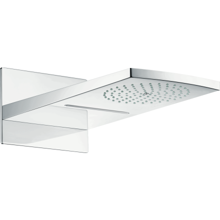 Верхний душ hansgrohe Raindance Rainfall 180 2jet с настенным креплением скрытого монтажа 28433000, хром