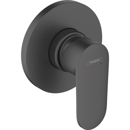 Внешняя часть смесителя для душа hansgrohe Vernis Blend скрытого монтажа 71649670, матовый черный