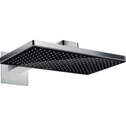 Верхний душ hansgrohe Rainmaker Select 460 1jet с настенным кронштейном 24003600, черный/хром