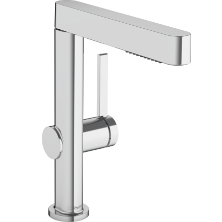 Смеситель для раковины hansgrohe Finoris 230, с вытяжным душем 2jet, со сливным клапаном Push-Open 76063000, хром