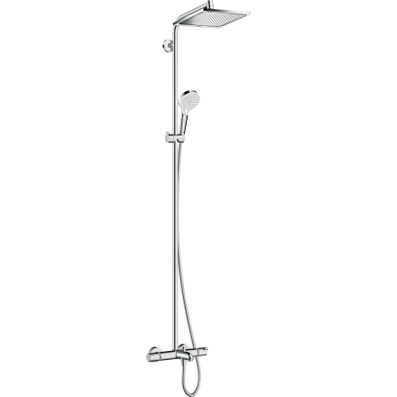 Душевая система hansgrohe Crometta E 240 1jet с термостатом для ванны 27298000, хром