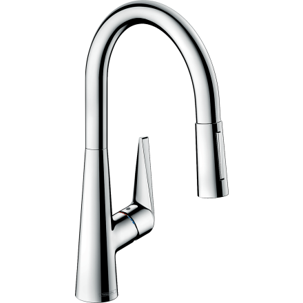 Смеситель для кухонной мойки hansgrohe Talis M51 200, с вытяжным душем 2jet 72813000, хром