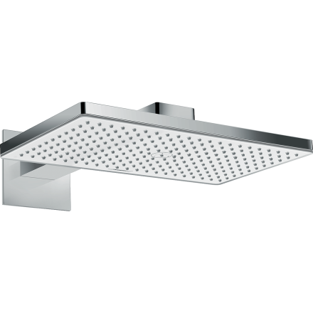 Верхний душ hansgrohe Rainmaker Select 460 1jet с настенным кронштейном 24003400, белый/хром
