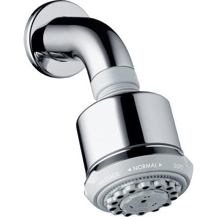 Верхний душ hansgrohe Clubmaster 93 3jet с настенным кронштейном 27475000, хром