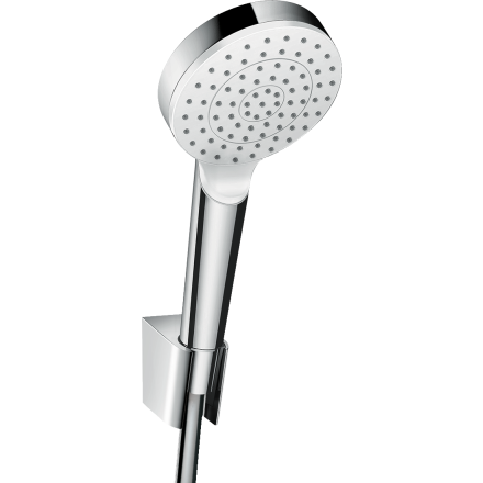 Душевой набор hansgrohe Crometta 100 1jet с держателем и шлангом 160 см 26567400, белый/хром