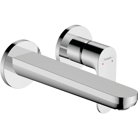 Внешняя часть смесителя для раковины hansgrohe Rebris S скрытого монтажа, настенный, с изливом 19.5 см 72528000, хром
