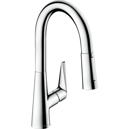 Смеситель для кухонной мойки hansgrohe Talis M51 160, с вытяжным душем 2jet 72815000, хром