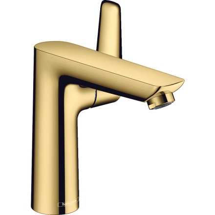 Смеситель для раковины hansgrohe Talis E 150 со сливным гарнитуром 71754990, полированное золото