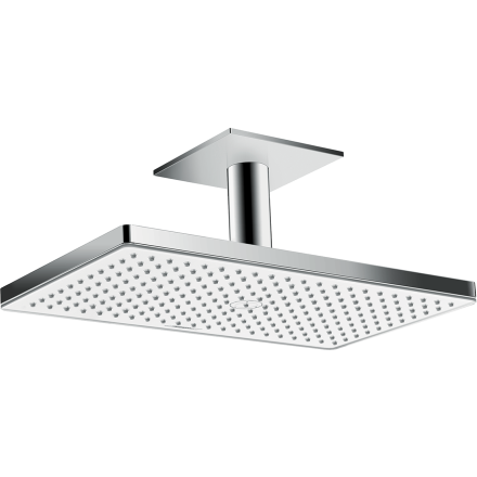 Верхний душ hansgrohe Rainmaker Select 460 1jet с потолочным кронштейном скрытого монтажа 24002400, белый/хром 