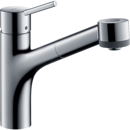 Смеситель для кухонной мойки hansgrohe Talis M52 170, с вытяжным душем 2jet 32841000, хром