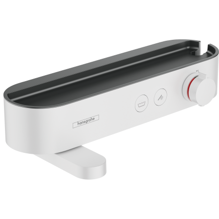Термостат для ванны hansgrohe ShowerTablet Select 400, с полочкой 24340700, матовый белый