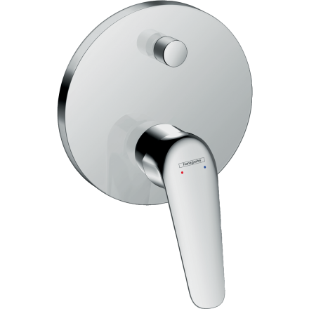 Внешняя часть смесителя для ванны hansgrohe Novus скрытого монтажа 71045000, хром