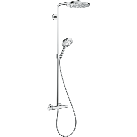 Душевая система hansgrohe Raindance Select S 240 1jet PowderRain с термостатом 27633000, хром
