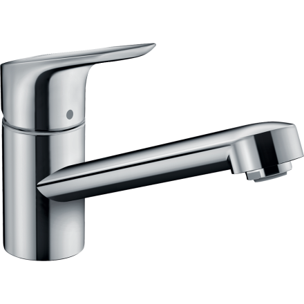 Смеситель для кухонной мойки hansgrohe Focus M43 100, с поворотным изливом 71818000, хром