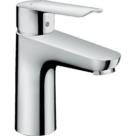 Смеситель для раковины hansgrohe Logis E 100 со сливным гарнитуром, 71161000, хром