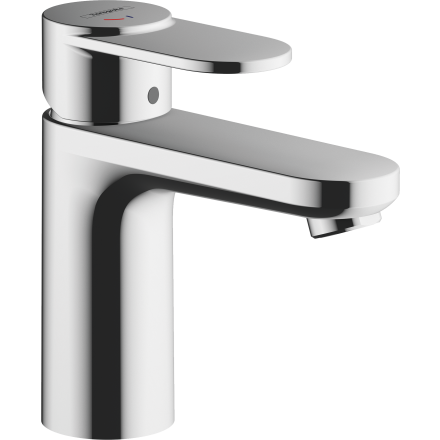 Смеситель для раковины hansgrohe Vernis S 100 CoolStart, со сливным гарнитуром 71541000, хром