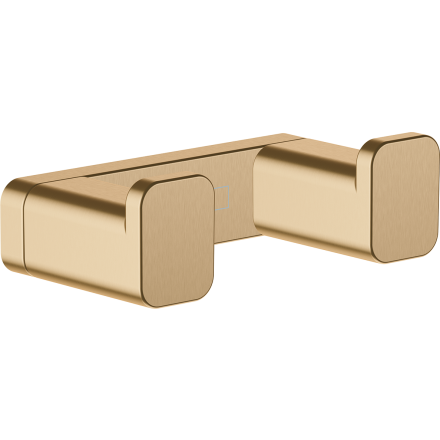 Крючок hansgrohe AddStoris двойной 41755140, шлифованная бронза