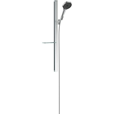 Душевой гарнитур hansgrohe Rainfinity 130 3jet со штангой 90 см и мыльницей 27671000, хром