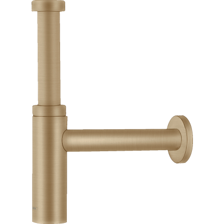 Сифон для раковины hansgrohe Flowstar S дизайнерский 52105140, шлифованная бронза