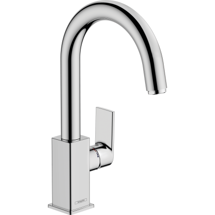 Смеситель для раковины hansgrohe Vernis Shape 210, со сливным гарнитуром 71564000, хром