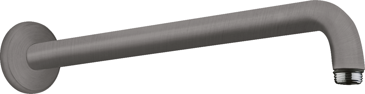 Душевой кронштейн hansgrohe настенный 389 мм 27413340 шлифованный черный хром 17900₽
