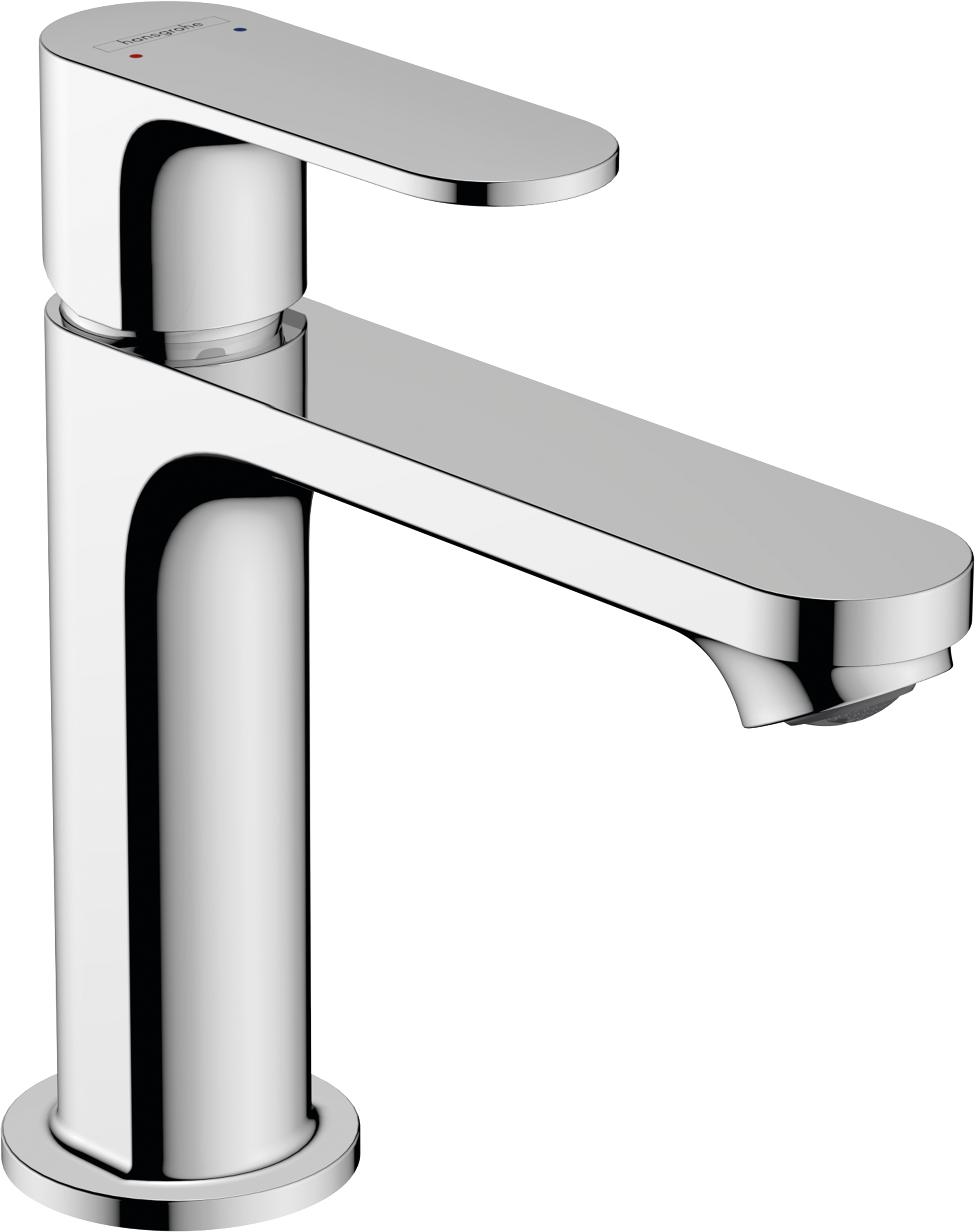 Смеситель для раковины hansgrohe Rebris S 110 со сливным гарнитуром 72517000 хром 16300₽