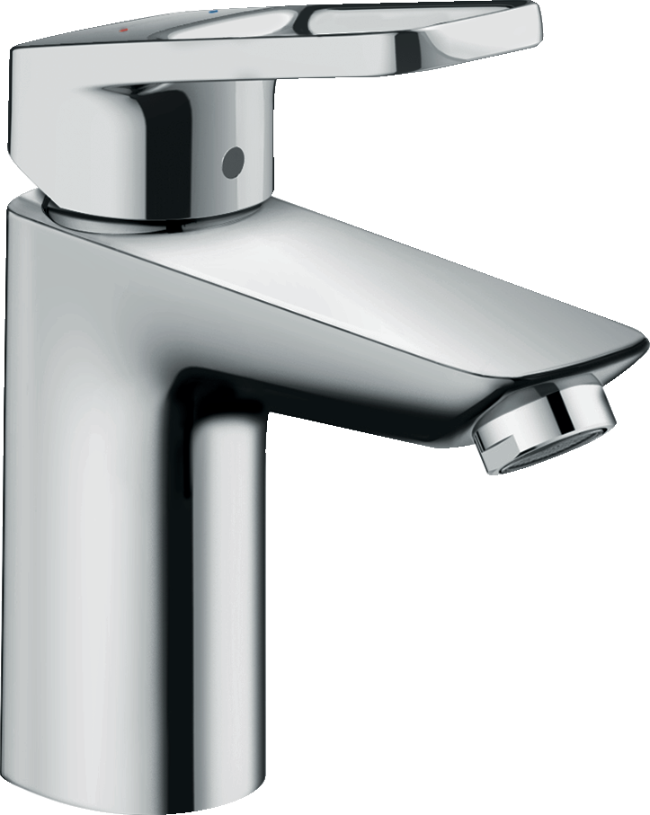 Смеситель для раковины hansgrohe Logis Loop 100 со сливным гарнитуром 71151000 хром 12300₽