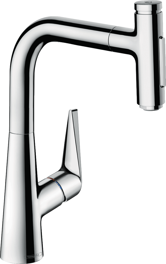 Смеситель для кухонной мойки hansgrohe Talis Select M51 220 с вытяжным душем 2jet sBox 73868000 хром 67500₽