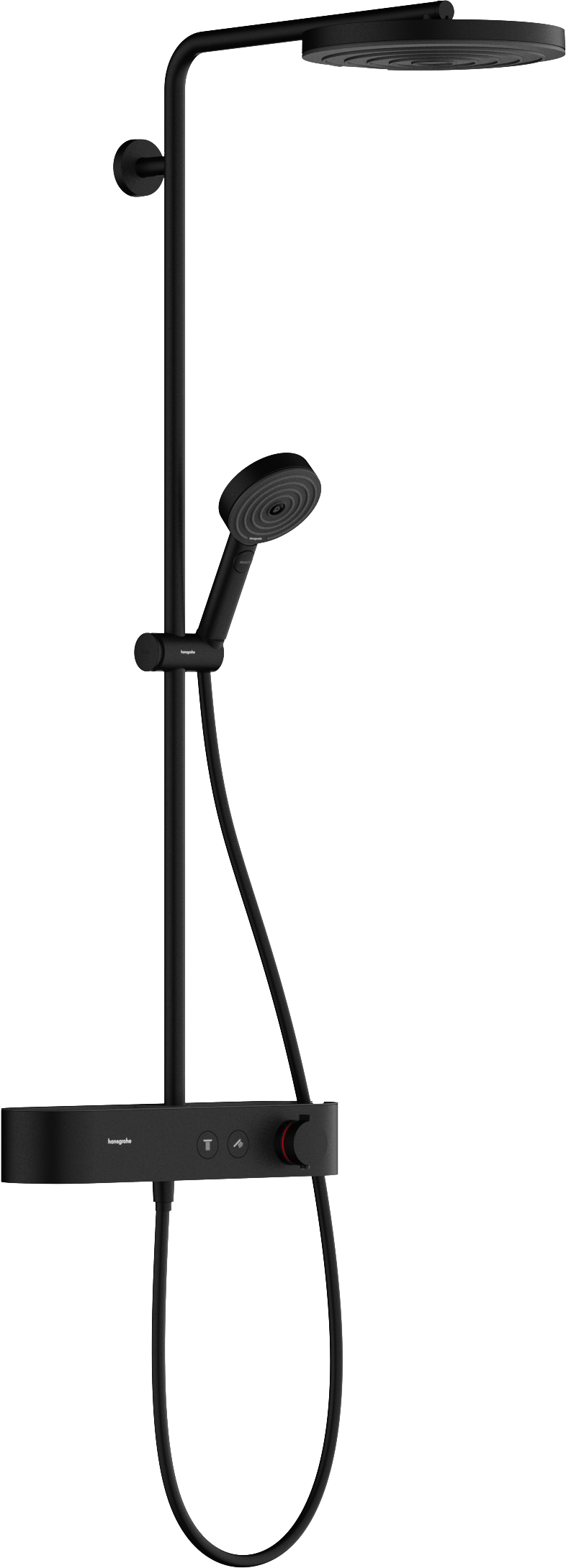 Душевая система Hansgrohe Pulsify Showerpipe 260 1jet 24220670 матовый черный 181600₽