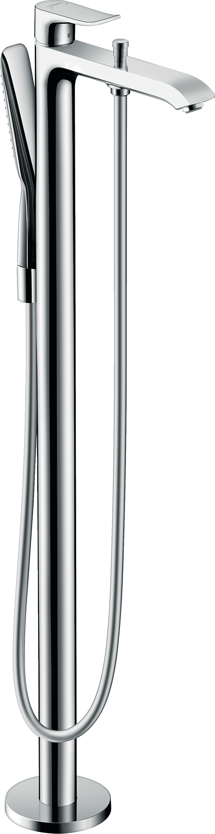 Внешняя часть смесителя для ванны hansgrohe Metris напольного монтажа 31471000 хром 306800₽