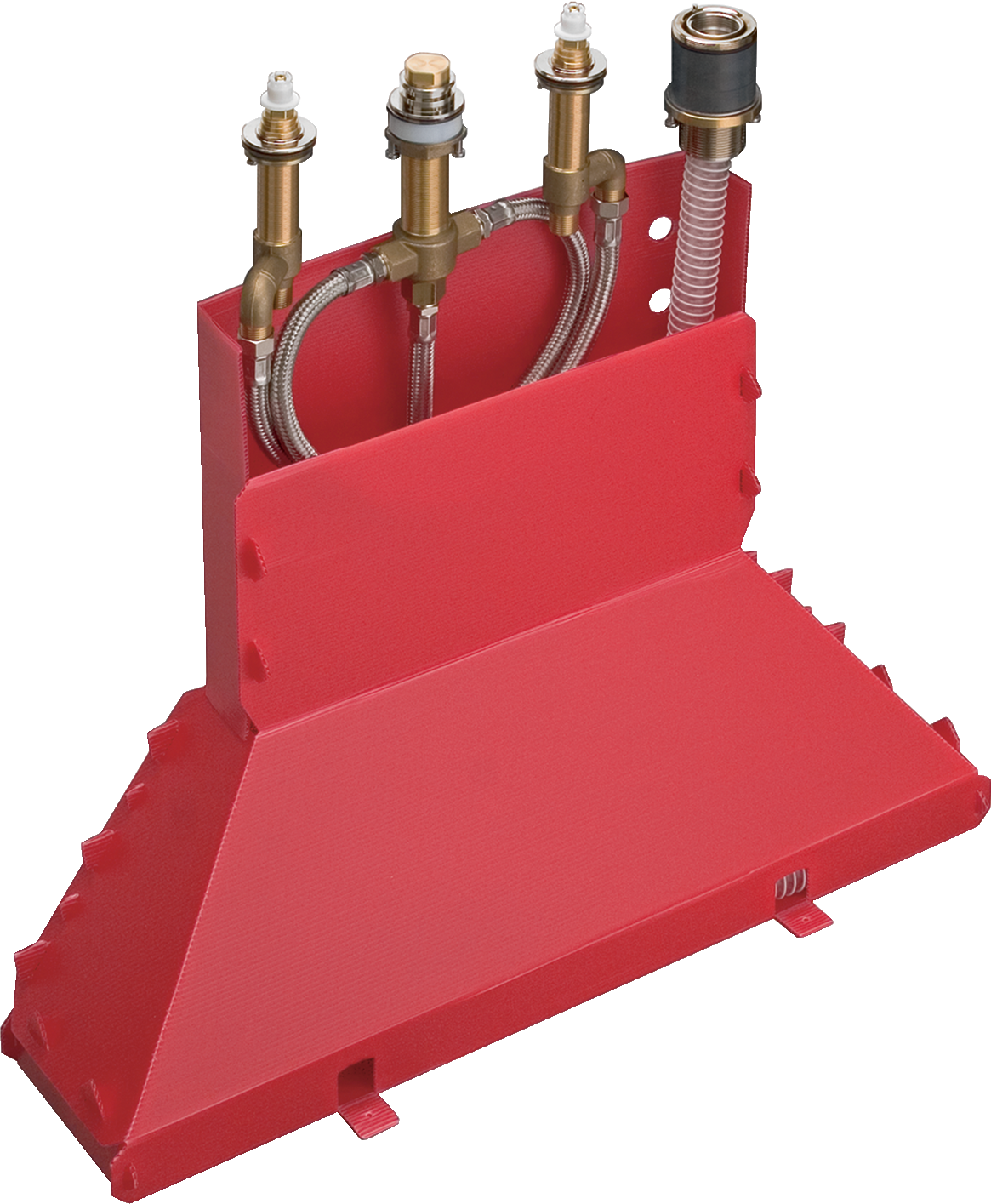 Встраиваемая часть двухвентильного смесителя на край ванны на 4 отверстия hansgrohe Secubox 13444180 149530₽