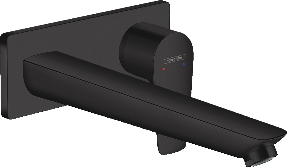 Внешняя часть смесителя для раковины hansgrohe Talis E скрытого монтажа, настенный 71734670, матовый черный