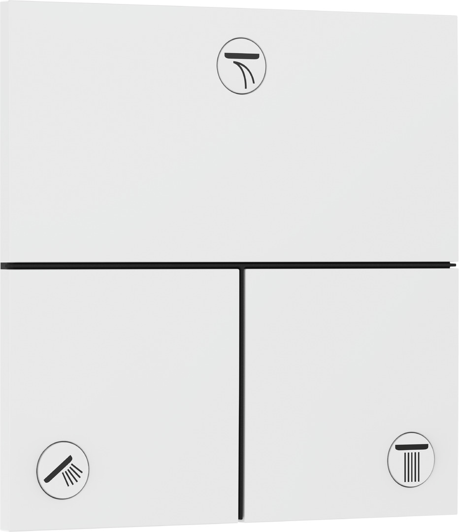Переключатель потоков hansgrohe ShowerSelect Comfort E для скрытой установки на 3 функции 15573700 матовый белый 115450₽