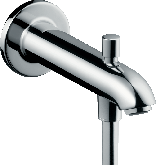 Излив для ванны hansgrohe с переключателем на душ 13424000 хром 18700₽